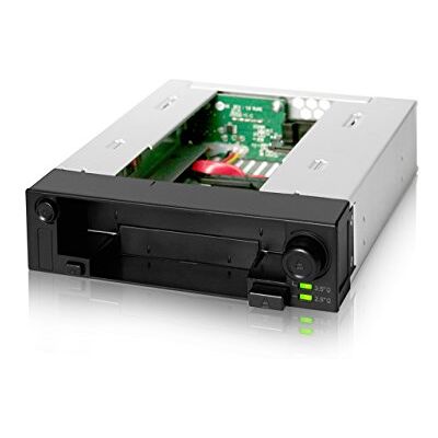 Icy Dock DuoSwap MB971SP-B mobiel rack / intern dockingstation / docking station zonder lade voor 2,5 inch / 3,5 inch harde schijf of SATA SSD in externe bay van 5,25 inch Icy Dock DuoSwap MB971SP-B mobiel rack / intern dockingstation / docking station zonder lade voor 2,5 inch / 3,5 inch harde schijf of SATA SSD in externe bay van 5,25 inch