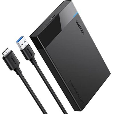 UGREEN USB 3.0 externe behuizing voor harde schijf 2,5 inch SATA III II I 2,5 HDD SSD SATA I II III behuizing 7 mm 9,5 mm 6 TB Max compatibel met MacBook Xbox X S PS4 TV met kabel UGREEN USB 3.0 externe behuizing voor harde schijf 2,5 inch SATA III II I 2,5 HDD SSD SATA I II III behuizing 7 mm 9,5 mm 6 TB Max compatibel met MacBook Xbox X S PS4 TV met kabel
