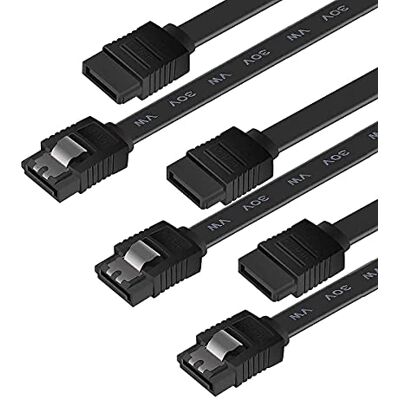 BENFEI SATA III-kabel, -pakket met 3 SATA III 6 GB/s rechte kabel SSD-harde schijf Datakabel met 18 inch vergrendeling voor SATA-harde schijf, SSD, stuurprogramma, CD, CD-schrijver, zwart BENFEI SATA III-kabel, -pakket met 3 SATA III 6 GB/s rechte kabel SSD-harde schijf Datakabel met 18 inch vergrendeling voor SATA-harde schijf, SSD, stuurprogramma, CD, CD-schrijver, zwart