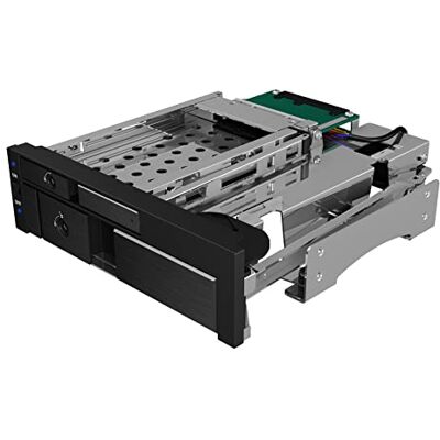 ICY BOX 2-weg wissellijst, 1 x 6,5 inch en 1 x 3,5 inch voor 1 x 5, 25 sleuven, SATA III 6 Gbit/s, zonder riemen, aluminium, 60620 ICY BOX 2-weg wissellijst, 1 x 6,5 inch en 1 x 3,5 inch voor 1 x 5, 25 sleuven, SATA III 6 Gbit/s, zonder riemen, aluminium, 60620