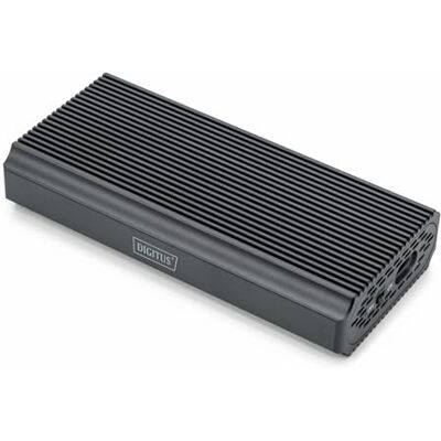 Digitus M.2 externe behuizing, USB 4.0, 40 Gbit/s, ondersteunt NVMe SSD's tot 8 TB, voor 2230/2242/2260/2280 SSD's, zonder gereedschap, aluminium behuizing, grijs Digitus M.2 externe behuizing, USB 4.0, 40 Gbit/s, ondersteunt NVMe SSD's tot 8 TB, voor 2230/2242/2260/2280 SSD's, zonder gereedschap, aluminium behuizing, grijs