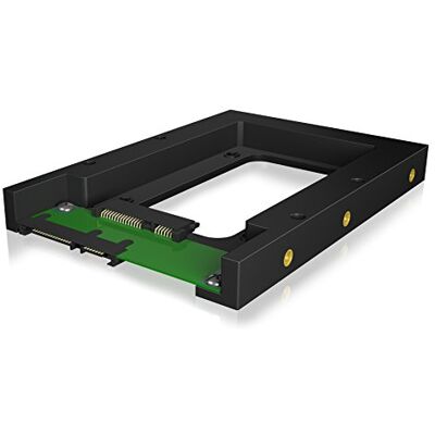 ICY BOX IB-2538StS converter 1 x 2,5 inch naar 1 x 3,5 inch voor SATA HDD/SSD kunststof, messing schroefdraad SATA III zwart ICY BOX IB-2538StS converter 1 x 2,5 inch naar 1 x 3,5 inch voor SATA HDD/SSD kunststof, messing schroefdraad SATA III zwart
