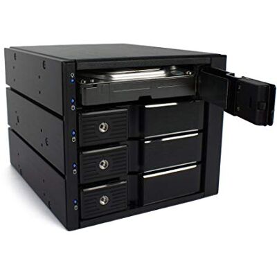 Fantec H 2186 BP-SA3141 SAS + SATA achterbehuizing voor 4 x 3,5 inch harde schijf, zwart Fantec H 2186 BP-SA3141 SAS + SATA achterbehuizing voor 4 x 3,5 inch harde schijf, zwart