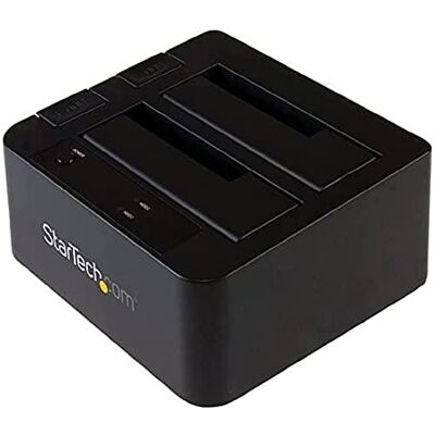 StarTech .com Dock voor USB 3.1 naar SATA 2-bay harde schijven, USB 3.1 (10 Gbps), docking station externe HDD/SSD 2,5/3,5 inch SATA I/II/III, docking station hot-swappable harde schijf (SDOCK2U313) StarTech .com Dock voor USB 3.1 naar SATA 2-bay harde schijven, USB 3.1 (10 Gbps), docking station externe HDD/SSD 2,5/3,5 inch SATA I/II/III, docking station hot-swappable harde schijf (SDOCK2U313)
