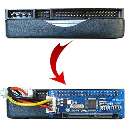 KALEA-INFORMATIQUE IDE 3.5 40-pins naar SATA 3.5 15+7-polige converteradapter voor harde schijf of cd/dvd KALEA-INFORMATIQUE IDE 3.5 40-pins naar SATA 3.5 15+7-polige converteradapter voor harde schijf of cd/dvd