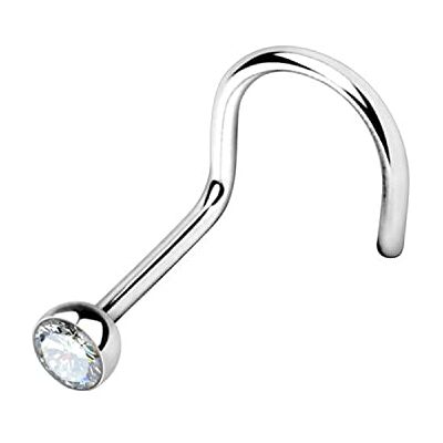 Warrior Neuspiercing stud gebogen neus met Tsjechische kristallen bal chirurgisch staal 316L steriel 22G (0,8 mm) lengte 6,5 mm x 2,5 mm PBS-002 / PTB-002 Warrior Neuspiercing stud gebogen neus met Tsjechische kristallen bal chirurgisch staal 316L steriel 22G (0,8 mm) lengte 6,5 mm x 2,5 mm PBS-002 / PTB-002