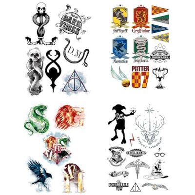 Cinereplicas Harry Potter Tijdelijke tatoeages (35 tatoeages) Officiële licentie Cinereplicas Harry Potter Tijdelijke tatoeages (35 tatoeages) Officiële licentie
