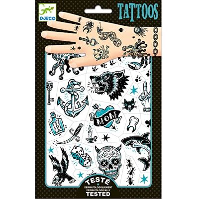 Djeco Tattoo Dark Side ca. 50 tatoeages 21 x 14 cm Djeco Tattoo Dark Side ca. 50 tatoeages 21 x 14 cm