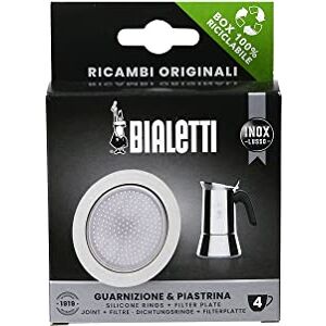 Bialetti Reserveonderdelen inclusief 1 afdichting en 1 plaat, compatibel met Venus, Kitty, Musa en Class (4 kopjes) Bialetti Reserveonderdelen inclusief 1 afdichting en 1 plaat, compatibel met Venus, Kitty, Musa en Class (4 kopjes)