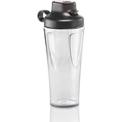 Bosch ToGo MMZBT01B Smoothie-fles, accessoires, 600 ml, onbreekbaar, duurzaam, drinkfles met deksel, vaatwasmachinebestendig, smaakloos Bosch ToGo MMZBT01B Smoothie-fles, accessoires, 600 ml, onbreekbaar, duurzaam, drinkfles met deksel, vaatwasmachinebestendig, smaakloos