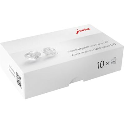 Jura 72228 Verwisselbare melkuitloop CX3, set van 10 Jura 72228 Verwisselbare melkuitloop CX3, set van 10