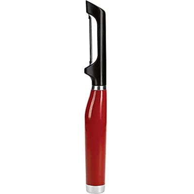 KitchenAid Euro Peeler, draaibare dunschiller van roestvrij staal voor groenten en fruit, rood Empire KitchenAid Euro Peeler, draaibare dunschiller van roestvrij staal voor groenten en fruit, rood Empire