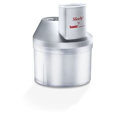 bamix SliceSy accessoires voor alle staafmixers vanaf 180 W, met 5 messen, veelzijdige handmixer voor snijden, malen en hakken, lichtgrijs bamix SliceSy accessoires voor alle staafmixers vanaf 180 W, met 5 messen, veelzijdige handmixer voor snijden, malen en hakken, lichtgrijs