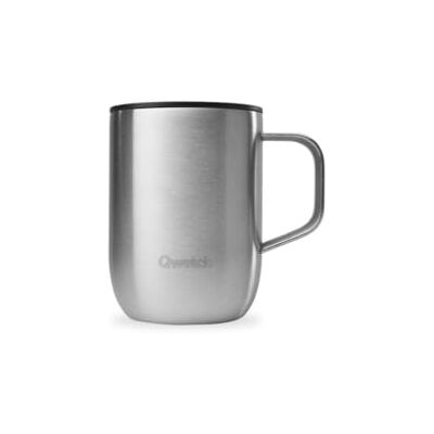 QWETCH 350 ml roestvrijstalen thermosbeker met handvat Thermosbeker voor koffie en thee 6 uur warm en 12 uur koud Lekvrij deksel, herbruikbaar, compatibel met theefilter QWETCH 350 ml roestvrijstalen thermosbeker met handvat Thermosbeker voor koffie en thee 6 uur warm en 12 uur koud Lekvrij deksel, herbruikbaar, compatibel met theefilter