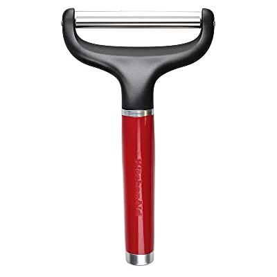 KitchenAid Rode Empire kaasschaaf van roestvrij staal Moeiteloos glijden door harde of halfharde blokken voor nette en gelijkmatige porties; duurzame constructie KitchenAid Rode Empire kaasschaaf van roestvrij staal Moeiteloos glijden door harde of halfharde blokken voor nette en gelijkmatige porties; duurzame constructie