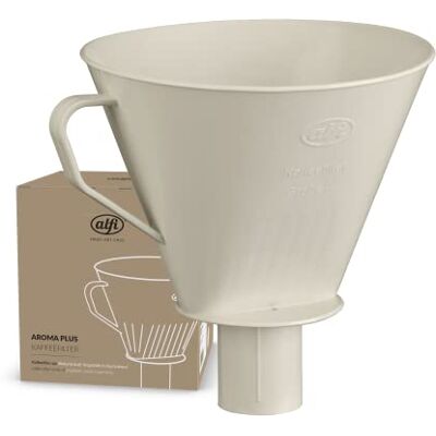 ALFI Aroma Plus koffiefilter van biologisch kunststof voor filterpapier maat 4, filterkoffie direct in de thermoskan, perfecte grip door afvoeruitloop, met handgreep, geschikt voor ALFI Aroma Plus koffiefilter van biologisch kunststof voor filterpapier maat 4, filterkoffie direct in de thermoskan, perfecte grip door afvoeruitloop, met handgreep, geschikt voor