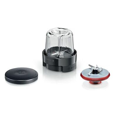Bosch Accessoires MUZS68CG, universele hakmolen, ijsblokjeshakmolen, koffiebonen, voor het hakken van groenten, fruit, vlees, keukenmachine serie 6, serie 8, zwart/roestvrij staal Bosch Accessoires MUZS68CG, universele hakmolen, ijsblokjeshakmolen, koffiebonen, voor het hakken van groenten, fruit, vlees, keukenmachine serie 6, serie 8, zwart/roestvrij staal