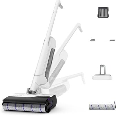 Rowenta X-Clean 10 Accustofzuiger, 180 graden kantelbaar, zelfreiniging en drogen 65 °C, 60 minuten, 4 accessoires, voor hardnekkige vlekken, dierenharen, wit, YY5785FE Rowenta X-Clean 10 Accustofzuiger, 180 graden kantelbaar, zelfreiniging en drogen 65 °C, 60 minuten, 4 accessoires, voor hardnekkige vlekken, dierenharen, wit, YY5785FE