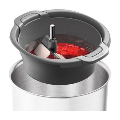 Kenwood KAT20.000GY Groentezeef voor droge en natte ingrediënten, metalen groentezeef met verschillende roosters, inhoud 500 g, vaatwasmachinebestendig, grijs Kenwood KAT20.000GY Groentezeef voor droge en natte ingrediënten, metalen groentezeef met verschillende roosters, inhoud 500 g, vaatwasmachinebestendig, grijs