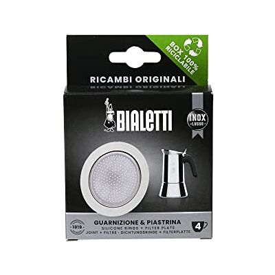Bialetti Reserveonderdelen inclusief 1 afdichting en 1 plaat, compatibel met Venus, Kitty, Musa en Class (4 kopjes) Bialetti Reserveonderdelen inclusief 1 afdichting en 1 plaat, compatibel met Venus, Kitty, Musa en Class (4 kopjes)