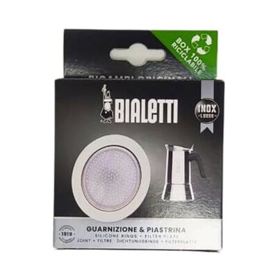 Bialetti Reserveonderdelen inclusief 1 afdichting en 1 plaatje, compatibel met Venus, Kitty, Musa en Class, 10 kopjes Bialetti Reserveonderdelen inclusief 1 afdichting en 1 plaatje, compatibel met Venus, Kitty, Musa en Class, 10 kopjes