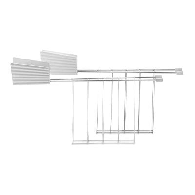 Alessi Plissé MDL08RA W designset bestaande uit twee broodtangen van roestvrij staal en thermoplastische hars, wit Alessi Plissé MDL08RA W designset bestaande uit twee broodtangen van roestvrij staal en thermoplastische hars, wit