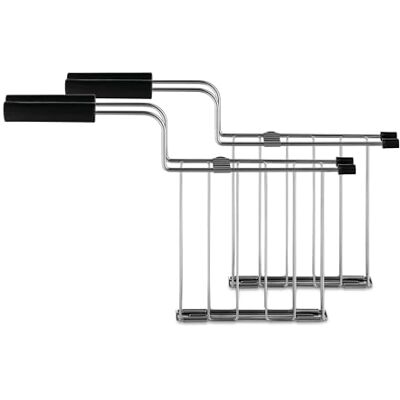 Alessi Toru NE03RA B Lot de 2 pinces pour grille-pain en acier inoxydable 18/10 et résine thermoplastique Noir Alessi Toru NE03RA B Lot de 2 pinces pour grille-pain en acier inoxydable 18/10 et résine thermoplastique Noir
