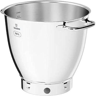 Kenwood KAB71.002SS roestvrijstalen kom accessoires voor Titanium Chef Patissier XL EasyWarm mengkom 7 liter en praktische handgrepen Vaatwasmachinebestendig Staal Kenwood KAB71.002SS roestvrijstalen kom accessoires voor Titanium Chef Patissier XL EasyWarm mengkom 7 liter en praktische handgrepen Vaatwasmachinebestendig Staal