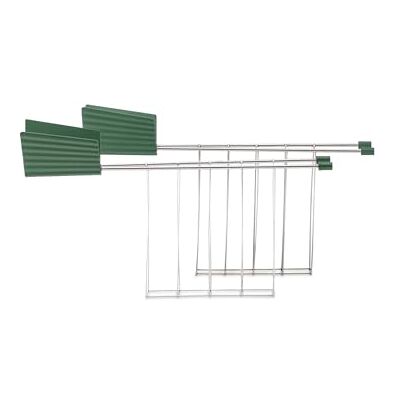 Alessi Plissé broodrooster, groen, 2 stuks Alessi Plissé broodrooster, groen, 2 stuks