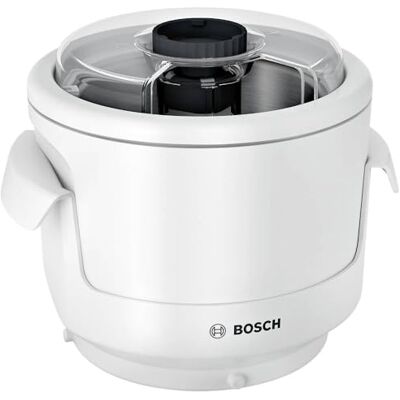 Bosch MUZ9EB1 MUM9 ijsmachine accessoires voor robot, roestvrij staal, 550 ml, wit Bosch MUZ9EB1 MUM9 ijsmachine accessoires voor robot, roestvrij staal, 550 ml, wit