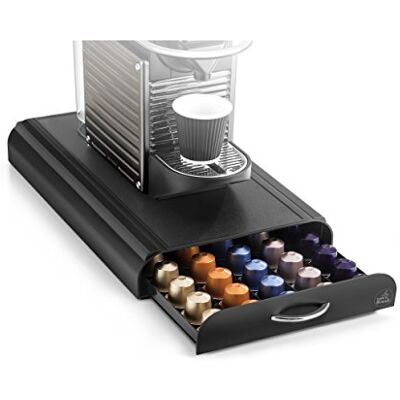 CEP 2230050011 23005 Koffiecapsuledispenser Met 1 Lade, Kunststof, Zwart, 23,4 X 32,7 X 6 Cm CEP 2230050011 23005 Koffiecapsuledispenser Met 1 Lade, Kunststof, Zwart, 23,4 X 32,7 X 6 Cm