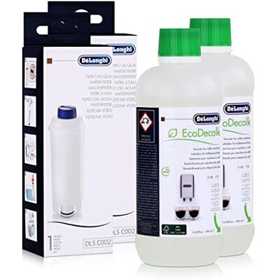 De'Longhi DeLonghi reinigingsset SER 3018 ontkalker 500 ml en SER 3017 waterfilter De'Longhi DeLonghi reinigingsset SER 3018 ontkalker 500 ml en SER 3017 waterfilter