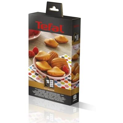 Tefal XA801512 Snack Collection Mini Madeleine accessoires voor wafel, zwart Tefal XA801512 Snack Collection Mini Madeleine accessoires voor wafel, zwart