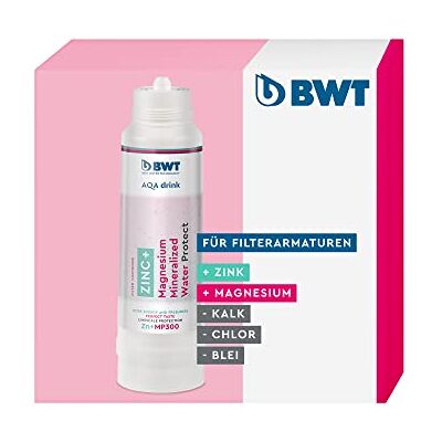 BWT AQA drink zink + MP300 waterfilter, filterkaars met zink en magnesium Vermindert schadelijke stoffen in leidingwater, met zink + magnesium, filtert kalk, chloor, lood, koper BWT AQA drink zink + MP300 waterfilter, filterkaars met zink en magnesium Vermindert schadelijke stoffen in leidingwater, met zink + magnesium, filtert kalk, chloor, lood, koper