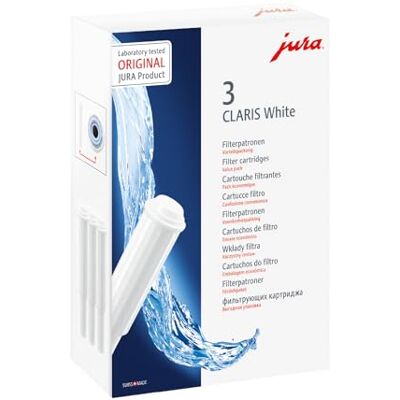 Jura 68739 Claris White-Filterpatronen, Verpakking van 3 Stuks Jura 68739 Claris White-Filterpatronen, Verpakking van 3 Stuks