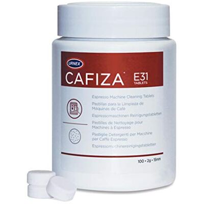 Urnex Cafiza Tub met 100 koffie-reinigingstabletten van CAFIZA Urnex Cafiza Tub met 100 koffie-reinigingstabletten van CAFIZA