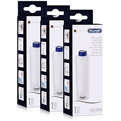 De'Longhi DeLonghi waterfilter voor koffiezetapparaten geschikt voor ECAM, ESAM, ETAM, BCO, EC... , 3 stuks (1 stuk) De'Longhi DeLonghi waterfilter voor koffiezetapparaten geschikt voor ECAM, ESAM, ETAM, BCO, EC... , 3 stuks (1 stuk)