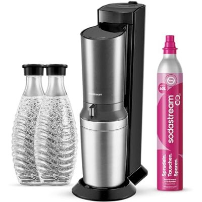 sodastream Crystal bruiswatermachine, 60 l CO₂, 2 x 0,7 l, glazen karaf sodastream Crystal bruiswatermachine, 60 l CO₂, 2 x 0,7 l, glazen karaf