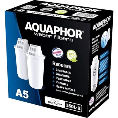 AQUAPHOR A5 Filter Cartridge Pack (2 x A5 filterpatronen) AQUAPHOR A5 Filter Cartridge Pack (2 x A5 filterpatronen)