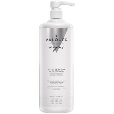 Valquer Laboratorios Valquer Professionele geleidende gel voor gezicht en lichaam (1 liter) voor radiofrequentie ultrasone elektrostimulatie IPL laser Valquer Laboratorios Valquer Professionele geleidende gel voor gezicht en lichaam (1 liter) voor radiofrequentie ultrasone elektrostimulatie IPL laser