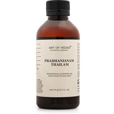 ART Prabhanjanam Thailam 200 ml Traditionele Ayurvedische en lichaamsmassageolie klassiek kruidenrecept volgens Ayurveda voor abhyanga, zelfverzorging en wellnessrituelen ART Prabhanjanam Thailam 200 ml Traditionele Ayurvedische en lichaamsmassageolie klassiek kruidenrecept volgens Ayurveda voor abhyanga, zelfverzorging en wellnessrituelen