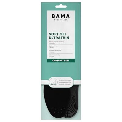 Bama Ultra Slim Soft Gel Inlegzolen Dempende inlegzolen met schokabsorberende microvelours coating, inlegzolen voor volwassenen 1 paar 37/38 EUR 37/38 EUR Bama Ultra Slim Soft Gel Inlegzolen Dempende inlegzolen met schokabsorberende microvelours coating, inlegzolen voor volwassenen 1 paar 37/38 EUR 37/38 EUR
