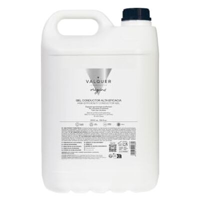 Valquer Laboratorios Valquer Professionele geleidende gel voor gezicht en lichaam (5 liter) voor radiofrequentie ultrasone elektrostimulatie IPL laser Valquer Laboratorios Valquer Professionele geleidende gel voor gezicht en lichaam (5 liter) voor radiofrequentie ultrasone elektrostimulatie IPL laser