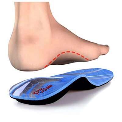 PCSsole Orthopedische inlegzolen, voor platvoeten, ondersteuning voor pijn in de hiel, plantaire fasciitis, inlegzolen voor sport, vrije tijd, werk, Blauw EU35-36(23cm) PCSsole Orthopedische inlegzolen, voor platvoeten, ondersteuning voor pijn in de hiel, plantaire fasciitis, inlegzolen voor sport, vrije tijd, werk, Blauw EU35-36(23cm)