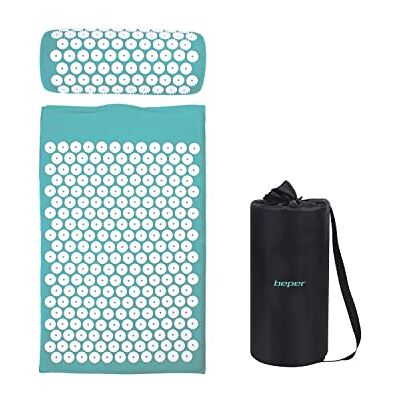 BEPER Acupressuurmat met kussen, aqua-groen, normaal BEPER Acupressuurmat met kussen, aqua-groen, normaal