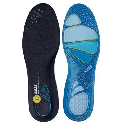 Sidas Cushioning Gel gelzool, uniseks, volwassenen, blauw XXL (46-48) Sidas Cushioning Gel gelzool, uniseks, volwassenen, blauw XXL (46-48)