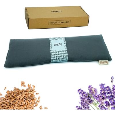 Sakito Magnetronkruik (42 x 12 cm) – warmtekussen voor magnetron – lumbale fles – lijnkorrel warmwaterkruik – droge warmwaterkruik – cervicaal kussen kersenkern – tarwe en lavendel (grijs) Sakito Magnetronkruik (42 x 12 cm) – warmtekussen voor magnetron – lumbale fles – lijnkorrel warmwaterkruik – droge warmwaterkruik – cervicaal kussen kersenkern – tarwe en lavendel (grijs)