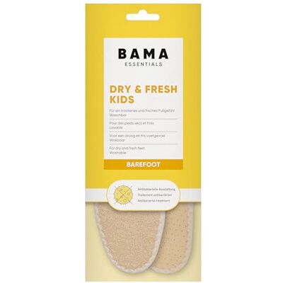 Bama Dry & Fresh inlegzolen voor kinderschoenen, ademende blotevoetenschoenen inlegzolen met zilverionen, 1 paar, 22/23-34/35 EUR, Beige 22/23 EUR Bama Dry & Fresh inlegzolen voor kinderschoenen, ademende blotevoetenschoenen inlegzolen met zilverionen, 1 paar, 22/23-34/35 EUR, Beige 22/23 EUR