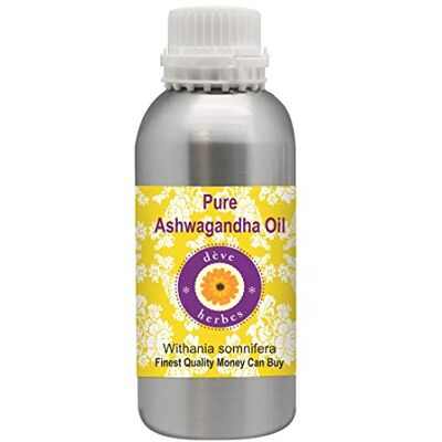 Deve Herbes Huile d'Ashwagandha (Withania somnifera) Qualité Thérapeutique Naturelle 300ml (10.14 oz) Deve Herbes Huile d'Ashwagandha (Withania somnifera) Qualité Thérapeutique Naturelle 300ml (10.14 oz)