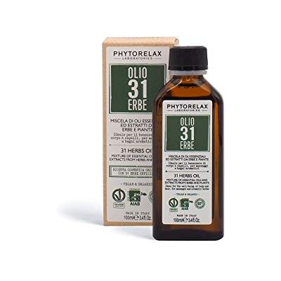 Phytorelax Laboratories Olie 31 Vegan & Organic Kruiden Mix van etherische oliën en kruiden- en plantenextracten 100 ml Phytorelax Laboratories Olie 31 Vegan & Organic Kruiden Mix van etherische oliën en kruiden- en plantenextracten 100 ml